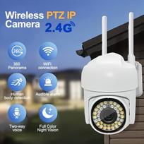 Išmanioji lauko 360 laipsnių panoraminė WiFi IP stebėjimo kamera.