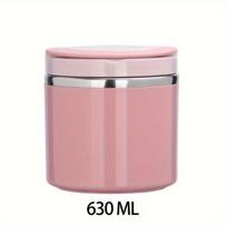 1vnt 630ml Nerūdijančio Plieno Maisto Termosas , Rožinė