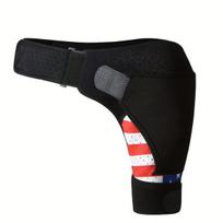 1 vnt. unisex reguliuojamas peties įtvaras sportui. ,  Raudonas kamufliažas