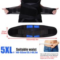 Reguliuojamas juosmens atramos diržas, neopreno dvigubo traukimo dizainas. , 5XL