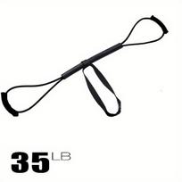 Universalus 8-formos bokso pasipriešinimo diržas vyrams ir moterims. ,  Juoda (35 Lbs) + diržas
