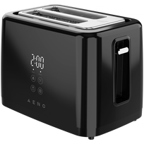 AENO Electric Toaster, black, 220-240V, 50-60Hz, 780-930W, 2 slots, 3 modes, 7 browning levels