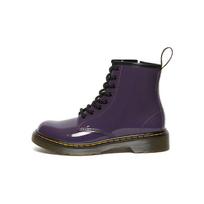Dr. Martens 1460 Lakinės odos užtrauktuku 8 kilpu žemo aulo batai vaikams Violetinė 27217628 33 black