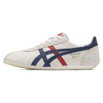 Onitsuka Tiger Runspark Klasikinis logotipas Amortizacija Neslystantis Dilimui atsparus Žemi bėgimo bateliai Unisex sportbačiai Sidabrinis Baltas 1183B480-9950 36