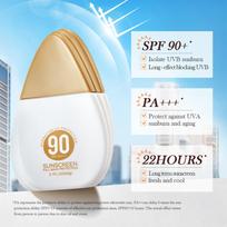1 Piece 60g Sunscreen Cream for Women Girls Lightweight Non Greasy UV Rays Protection Sunblock Moisturizing Face Skin Care One Size