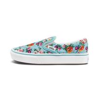 Vans Slip-On Drobė Laisvalaikio Spausdinti Lengvi Žemi Vaikų Riedlenčių Batai Vaikų sportbačiai Mėlyni VN0A4U1S7U7 34