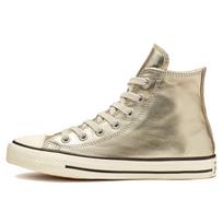 Converse Chuck Taylor All Star Blizgūs Metaliniai Aukštakulniai Apvalus Pirštas Suvarstomi Drobės Batai Moteriški Sportbačiai Auksiniai 564851C 36