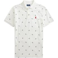 Polo Ralph Lauren SS25 Mažo žirgo logotipas Siuvinėtas Jūrinio stiliaus Printas Trumpomis rankovėmis Polo marškinėliai Vyriški viršutiniai drabužiai MNPOKNI1N821190-100 XS