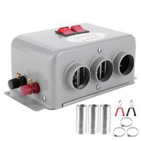 12V kompaktiškas automobilio šildytuvas, 3 skylės 600W-800W žiemos greitas šildymas, šiltesnis šerkšnas, šalinantis žemą triukšmą balta