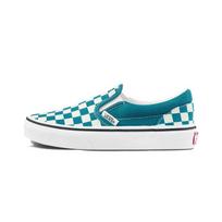 Vans Retro Casual Slip-On Low Top Kids Skate Shoes White Green Checkerboard Kids sneaker VN0A5KXM9EX 32.5