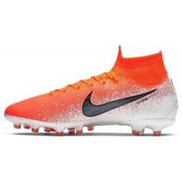 Nike Mercurial Superfly 6 Dirbtinės žolės AG (Guminės trumpos smeigės) Patvarūs kvėpuojantys futbolo bateliai Vyriški futbolo bateliai Oranžiniai Balti AH7377-802 46