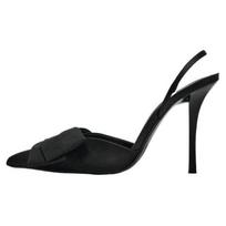 Zara Peteliškės Dirželis Smailus Pirštas Mules Stiletto Kulniukai 10Cm Moteriški Kulniukai Juodi 13235210040 38