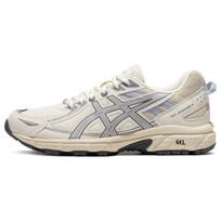 Asics Gel-Venture 6 Patogus audinys Sintetinė oda Žemi bėgimo bateliai Moteriški kedai Balti Pilki Mėlyni 1012B359-101 35.5 white