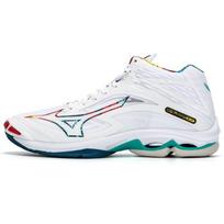 Mizuno Wave Lightning Z7 Mid Volleyball Training Shoes Unisex Sneakers White Blue V1GA225048 46