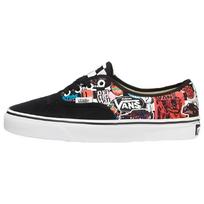 Vans Persikai X Authentic Patogūs žemi riedlenčių batai Unisex sportbačiai Juodi Oranžiniai VN000EE3BML 37