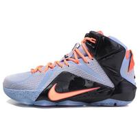 Nike Lebron 12 Easter Apvalus priekis Suvarstomi Neslystantys Lengvi Vidutinio aukščio Krepšinio Batai Vyriškas kedas Juodi Violetiniai 707781-488 44
