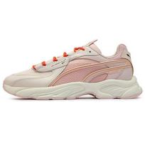 Puma Rs-Connect Fabric Top Layer Cowhide Pu Comfortable Versatile Low-Top Casual Shoes Unisex Sneakers Off-White Pink 387934-01 40