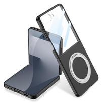 Tinka Samsung ZFlip7 mobiliojo telefono dėklui Sulankstomas ekranas Itin plonas Pilnai dengiantis apsauginis dėklas Plėvelė Anti-Drop Flip7 Besisukantis laikiklis SM-Flip7