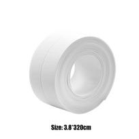3.2mx38mm Vonios Dušo Kriauklės Vonia Sandarinimo Juosta Juosta Balta PVC Lipni Vandeniui Sienų Lipdukas Vonios Kambariui Virtuvei