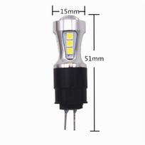 2 vnt. G4  Hp24w LED 12V Balta 3030 18SMD LED, skirti Citroen c5 ir peugeot 3008 LED DRL dienos šviesos