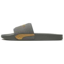 Puma Leadcat serijos patogūs minkšti EVA tylūs šlepetės Unisex šlepetės pilkos auksinės 372277-06 35.5