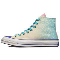 Converse 1970-ųjų Chuck Taylor All Star Retro Klasikiniai Aukšti Drobės Batai Unisex Sportbačiai Šviesiai Geltoni Mėlyni 171935C 35