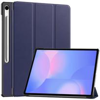 Aukščiausios kokybės dėklas Samsung Tab S10FE Plus 13.1, SM-X620, su 3 dalių stoveliu, itin plonas, apsauginis Tab S10 FE+/S10FE Plus tamsiai mėlyna spalva