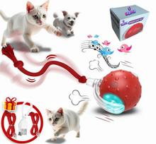 Interaktyvus išmanusis žaislas katėms kamuolys Haplix Smart Cat Ball Red, raudonas