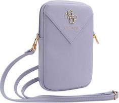 Guess rankinė GUWBZPGSTEGU violetinė Zip Triangle 4G