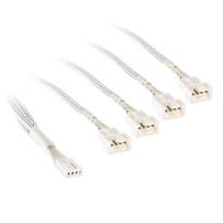 Kolink 1-4 PWM Fan Splitter Cable – 35cm, braided, white
