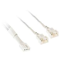 Kolink 1-3 PWM Fan Splitter Cable – 35cm, braided, white