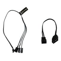 Alphacool Digital RGB LED Y-cable 3-way with JST connector, black – 30cm