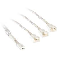 Kolink 1-2 PWM Fan Splitter Cable – 35cm, braided, white