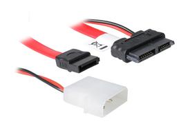 Akasa SATA Combo Cable Slimline iki SATA / Molex – 40cm
