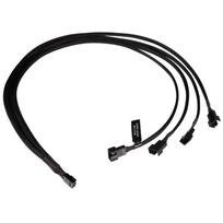 Alphacool Y-Splitter 4-pin to 4x 4-pin PWM 60cm – black