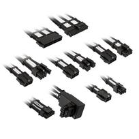 Kolink Core Pro Braided Cable Extension Kit 12V-2×6 Type 1 – Jet Black/Brilliant White