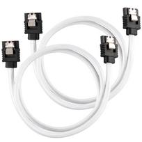 Corsair Premium Sleeved SATA Cable, white 60cm – 2 pack