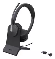 Yealink BH70 Dual with Stand Teams Laisvų rankų įranga Bevielis Su lankeliu Biuras / skambučių centras USB A tipo Bluetooth Įkrovimo stovas Juoda