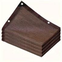 UV Resistant Outdoor Sunshade Net Coffee Colored PE Fabric Suitable for Gardens Parking Lots Greenhouses and Swimming Pools 2*3M ruda