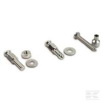 Mašininis varžtas 4x20 mm su poveržle, žalvarinis nikeliuotas PL10108