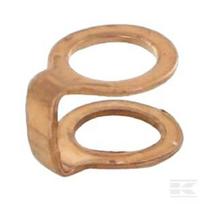 Dvigubi variniai žiedai 8x12x0.8 mm CU081208P025
