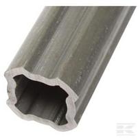 Padengtas vidinis profilio vamzdis SFT S6, Ø in: 37.9, Ø out: 47.4x4.8mm, L: 1.5m, su plačiu kampu, Bondioli & Pavesi 2453N1500