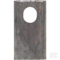 Žoliapjovės peilis LH/RH 93x50x4mm ovalios angos 24,0x20,0 mm Tinka Kongskilde JF/Stoll 8113800001