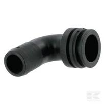Žarnos jungtis 90° 25 mm su išorine jungtimi T4 1191425