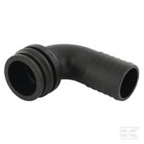 Žarnos jungtis 90° 40 mm su kištuku T6 1191640