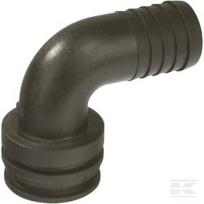 Žarnos jungtis 90° 30 mm su išorine jungtimi T5 1191530