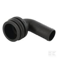 Žarnos jungtis 90° 40 mm su kištuku T6 1191625