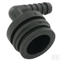 Žarnos jungtis 90° 10 mm su išorine jungtimi T3 1191310