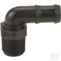 Žarnos jungtis. 3/4" NPT vyriškas x 3/4" 90° HB07590
