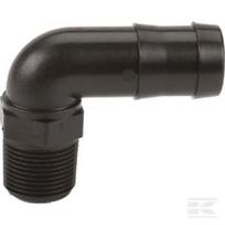 Žarnos jungtis. 3/4" NPT vyriškas x 1" 90° HB07510090